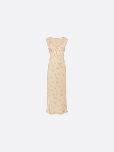Alessandra Rich SLIP DRESS WITH LACE DETAILS