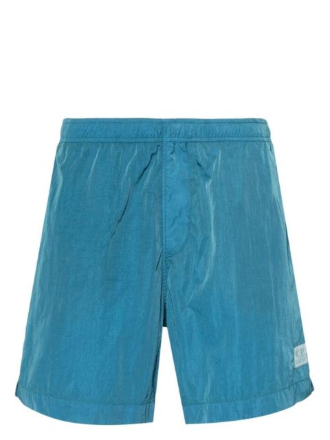 C.P. Company logo-patch swim shirts