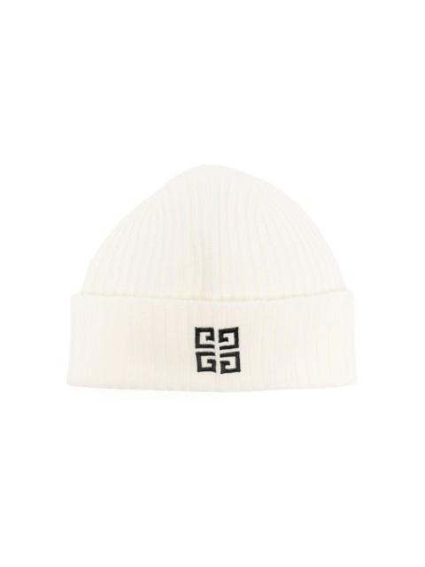 Givenchy 4G-embroidered ribbed beanie