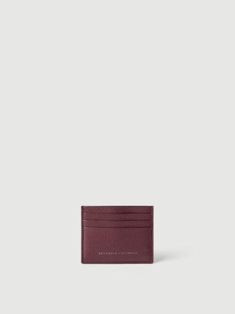 Brunello Cucinelli Grained leather card case