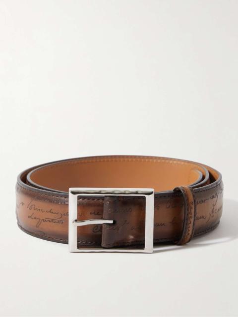 Berluti Scritto 3.5cm Leather Belt