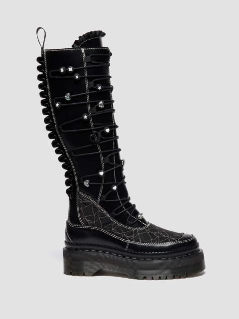 XTRM FRILL Platform Leather Boots