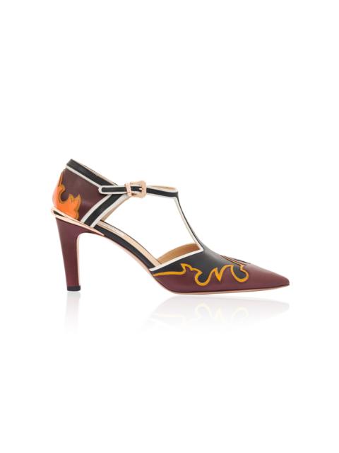 GABRIELA HEARST Duna Heel burgundy