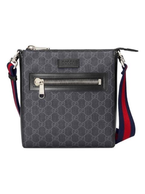 GUCCI Gucci GG Supreme Small Messenger Bag 'Black' 523599-K5RLN-1095