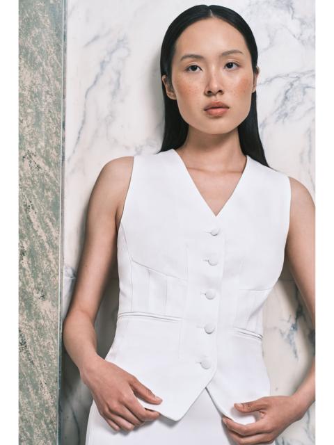 KAREN MILLEN Satin Viscose Tailored Waistcoat