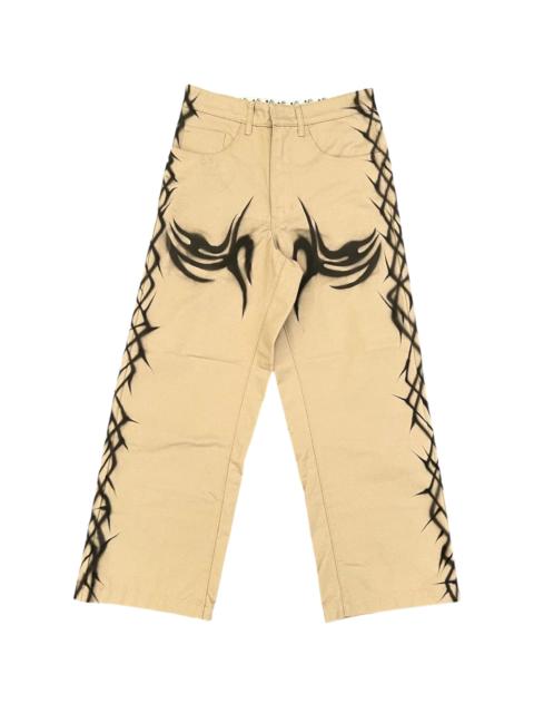 HELLSTAR Tribal Airbrushed Pants "Khaki" HSR297