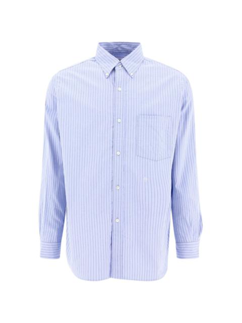 Nanamica striped button-down cotton shirt