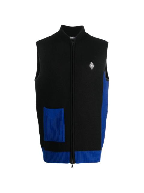 A-COLD-WALL* colour-block panelled gilet