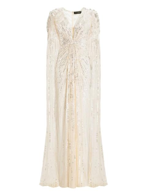 JENNY PACKHAM Goldfinger sequin-embellished maxi dress