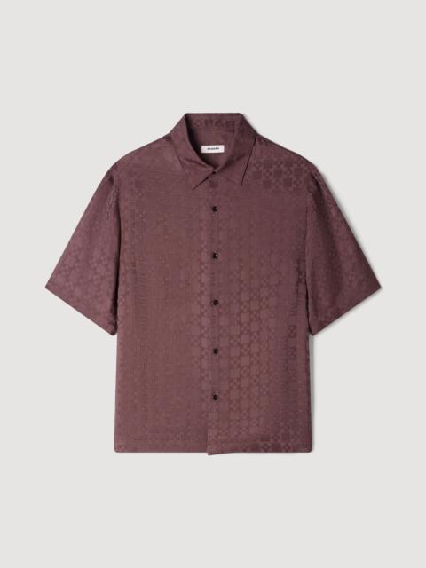 Sandro SQUARE CROSS LOOSE-FIT SHIRT
