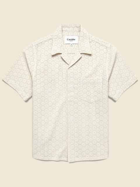 Corridor Floral Eyelet Shirt - Natural