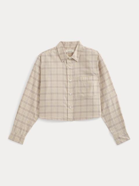 EVERLANE THE WAY-SHORT SHIRT IN SILKY COTTON