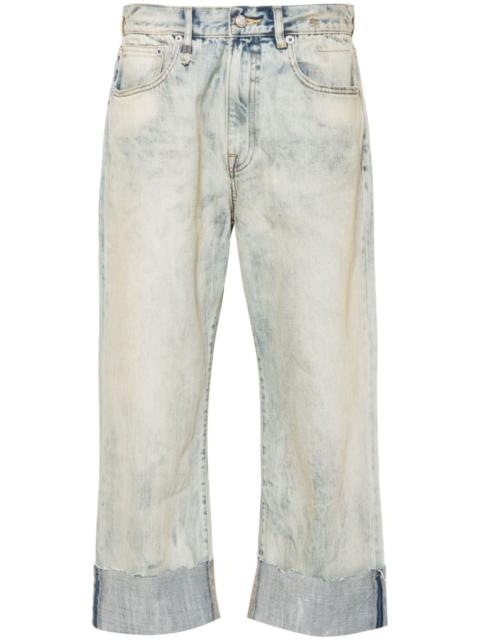 R13 cuffed boyfriend jeans