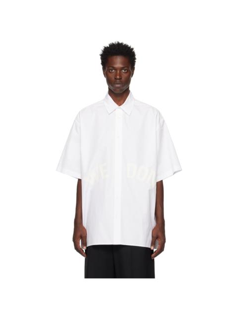 We11done White Printed Shirt