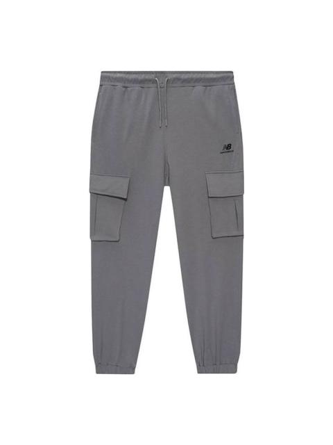 New Balance New Balance Logo Print Cargo Pants 'Grey' MLA6N053-GR