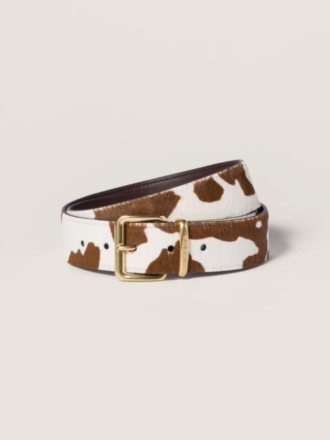 Miu Miu Calf hair belt