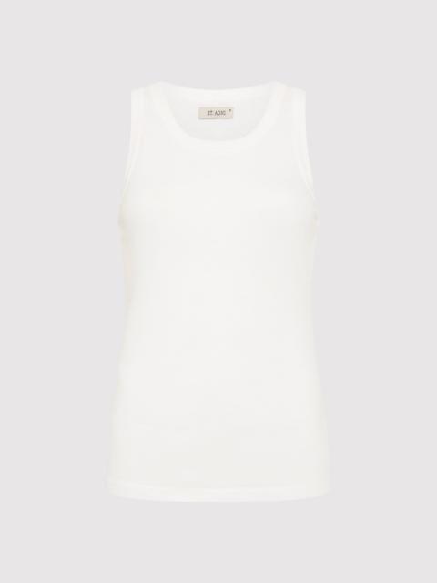ST. AGNI Organic Cotton Singlet - White