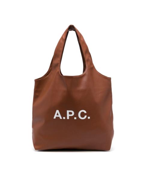 A.P.C. logo-print tote bag