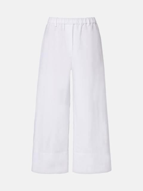 Brunello Cucinelli Linen and cotton wide-leg pants
