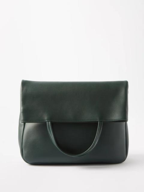 The Row Everett leather tote bag