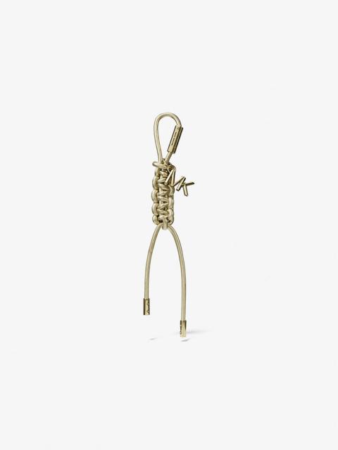 MICHAEL KORS Gold-Tone and Metallic Braided Cord Bag Charm