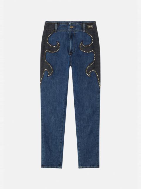 VERSACE JEANS COUTURE Studded Patch Jeans
