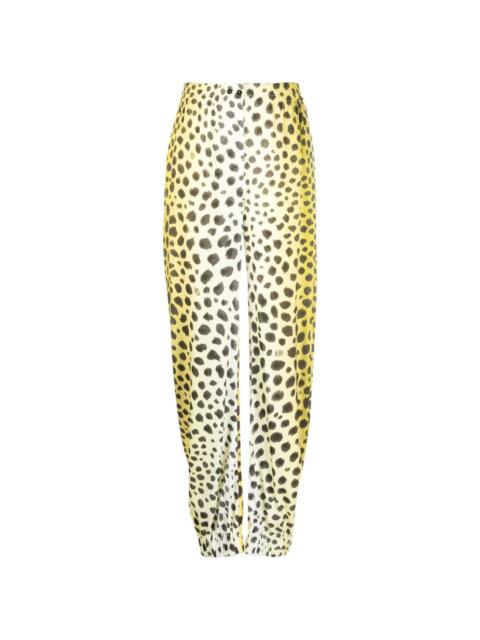 Jagger cheetah-print tapered trousers