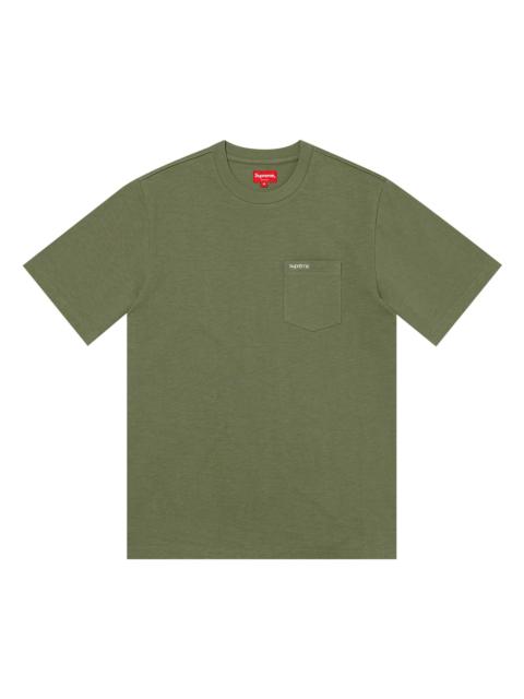 Supreme Supreme Short-Sleeve Pocket Tee 'Light Olive'