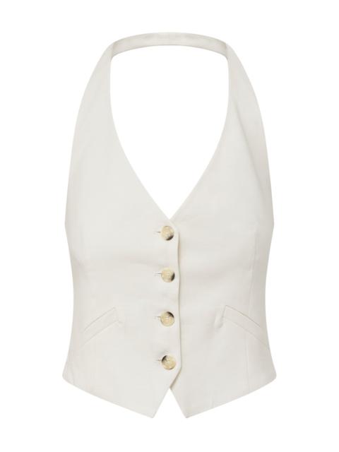 VERONICA BEARD ARABELLA STRETCH-LINEN VEST