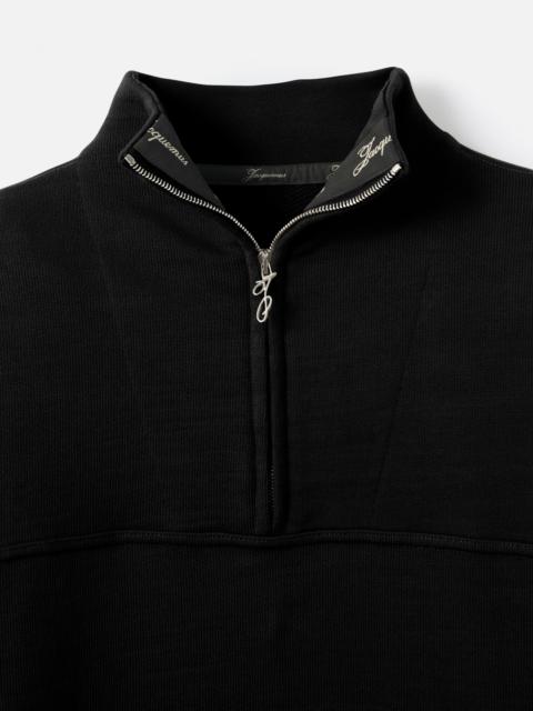 JACQUEMUS The Rond Carré zipped-rollneck sweatshirt