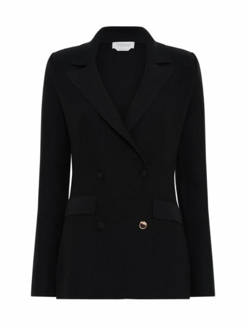GABRIELA HEARST Ceto Knit Blazer in Black Merino Wool Cashmere