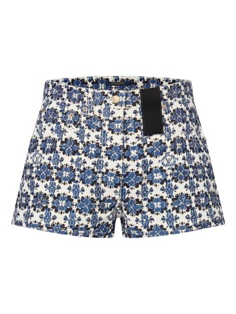 Louis Vuitton Monogram Flower Mosaic Mini Shorts