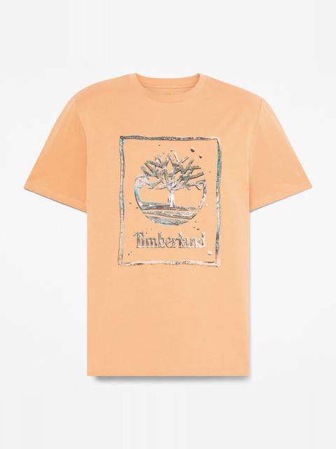 Timberland Men's Water Graphic Logo Short-Sleeve T-Shirt