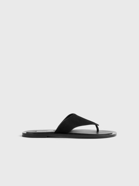 TOTEME T-bar suede sandals black