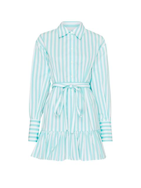 PATOU Ruffled mini shirt dress