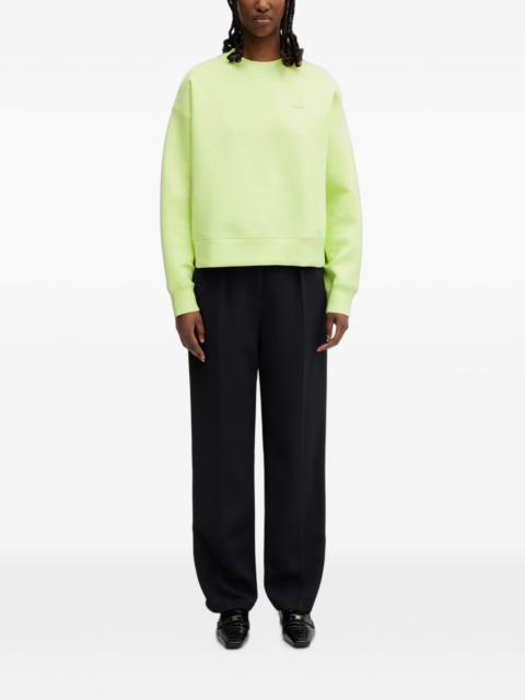 LACOSTE logo-patch long-sleeve sweatshirt