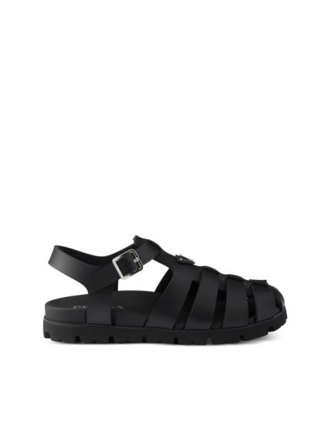 Prada triangle-logo sandals