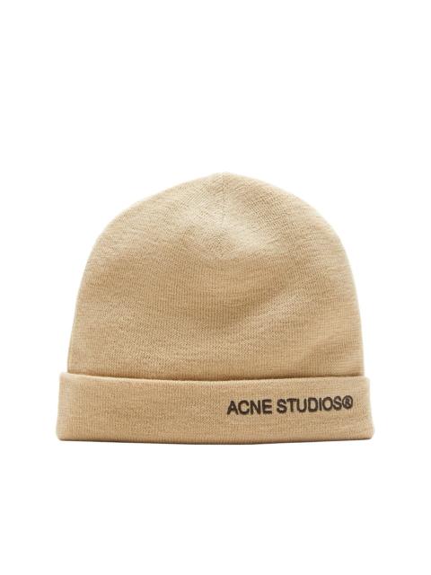 Acne Studios Men's Kinau Wool Beanie - Shell Beige