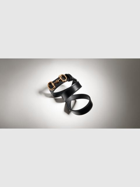 GUCCI Thin belt with Horsebit buckle