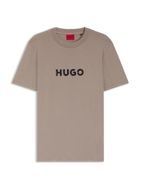 HUGO TORTOISE-LOGO T-SHIRT IN COTTON JERSEY