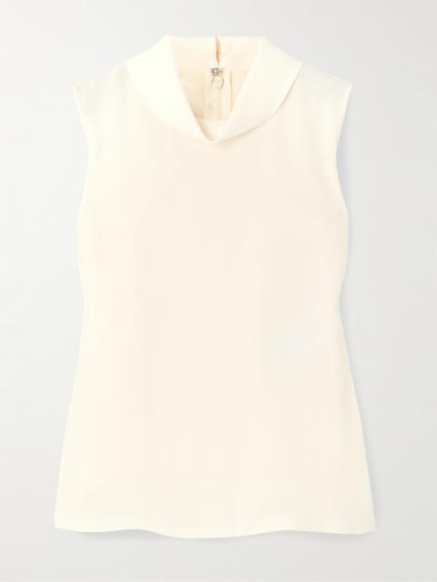 Valentino Silk-georgette Blouse