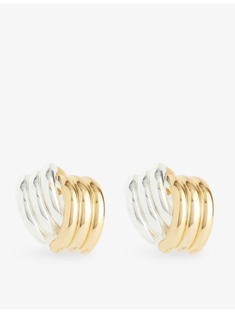 HEAVEN MAYHEM Clove 18ct Gold PVD And Sliver Plated Stainless-Steel Earrings