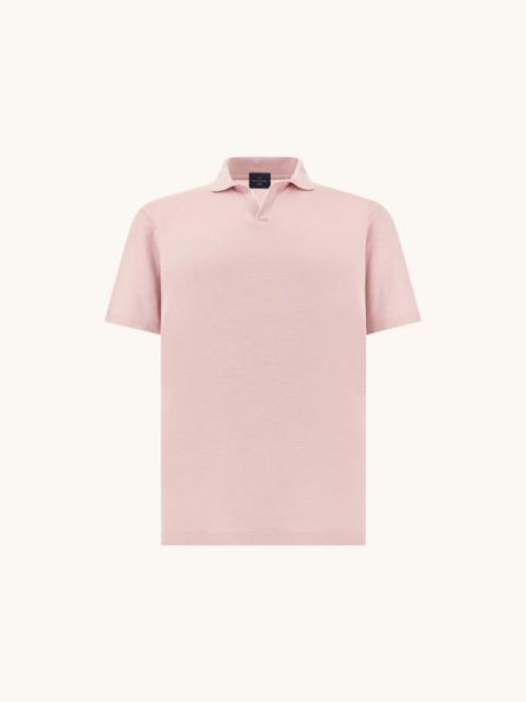 Paul & Shark X-SOFT OPEN‑COLLAR POLO SHIRT IN COTTON INTERLOCK