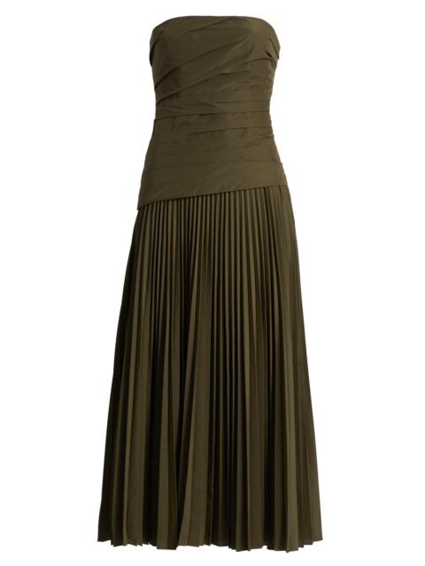 SIMKHAI Women's Arie Strapless Bustier Midi-Dress - Fern