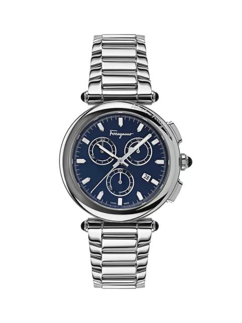 Idillio Stainless Steel Bracelet Chronograph Watch/42MM
