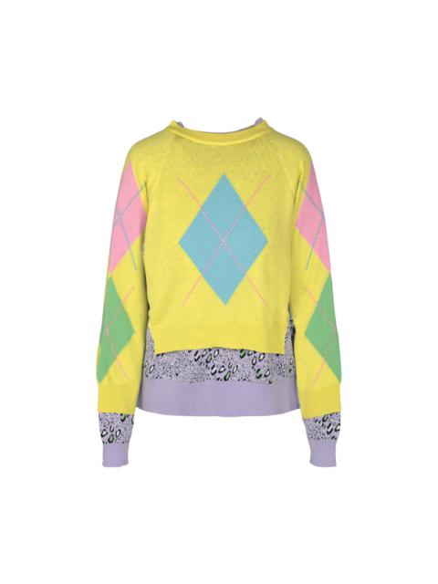 Versace Patterned Twofer Sweater 'Multicolor'