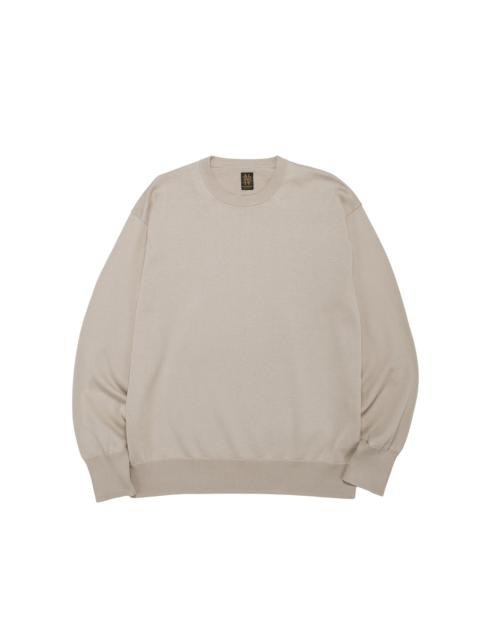 BATONER Caribbean Sea Island Cotton Crew Neck Greige