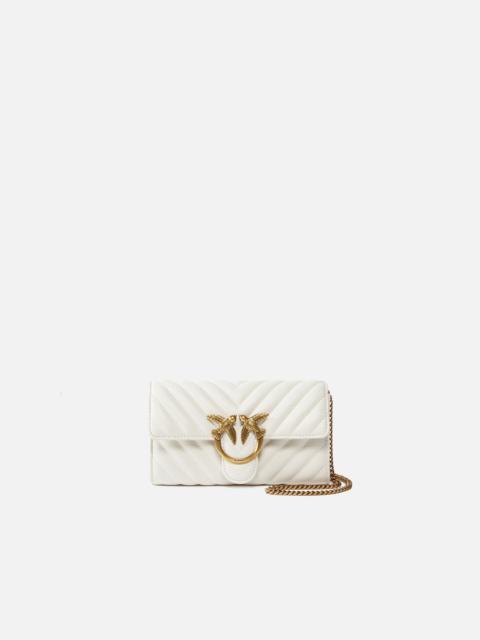 PINKO LOVE BAG ONE WALLET CHEVRON