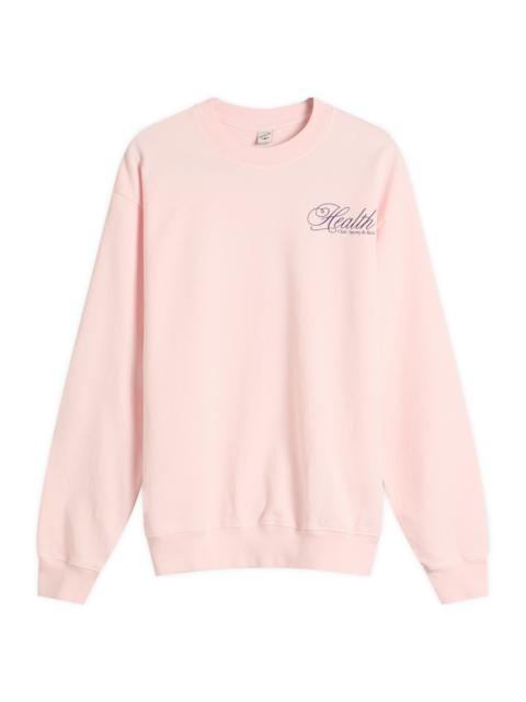 Sporty & Rich Sporty & Rich Health Script Crew Sweatshirt