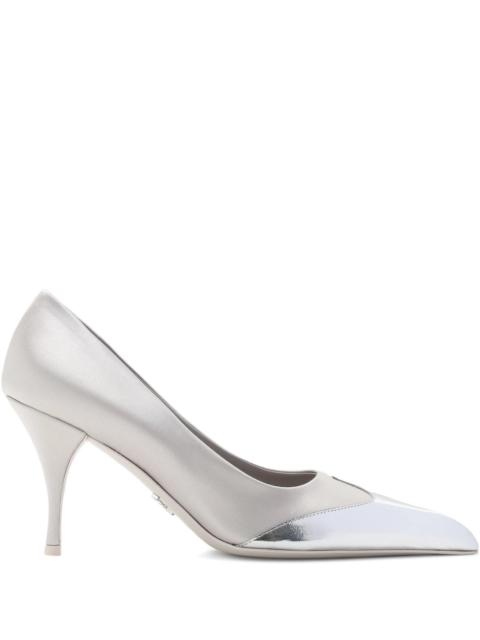 Prada Metallic-toecap Pumps